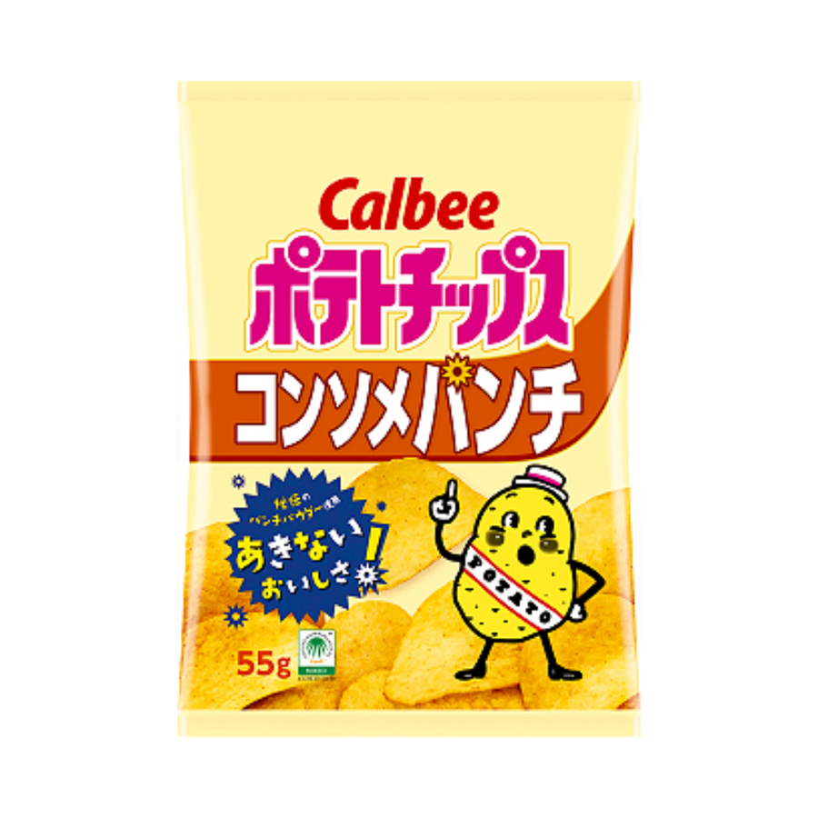 [CALBEE] 포테이토칩 콘소메 펀치 55g CALBEE