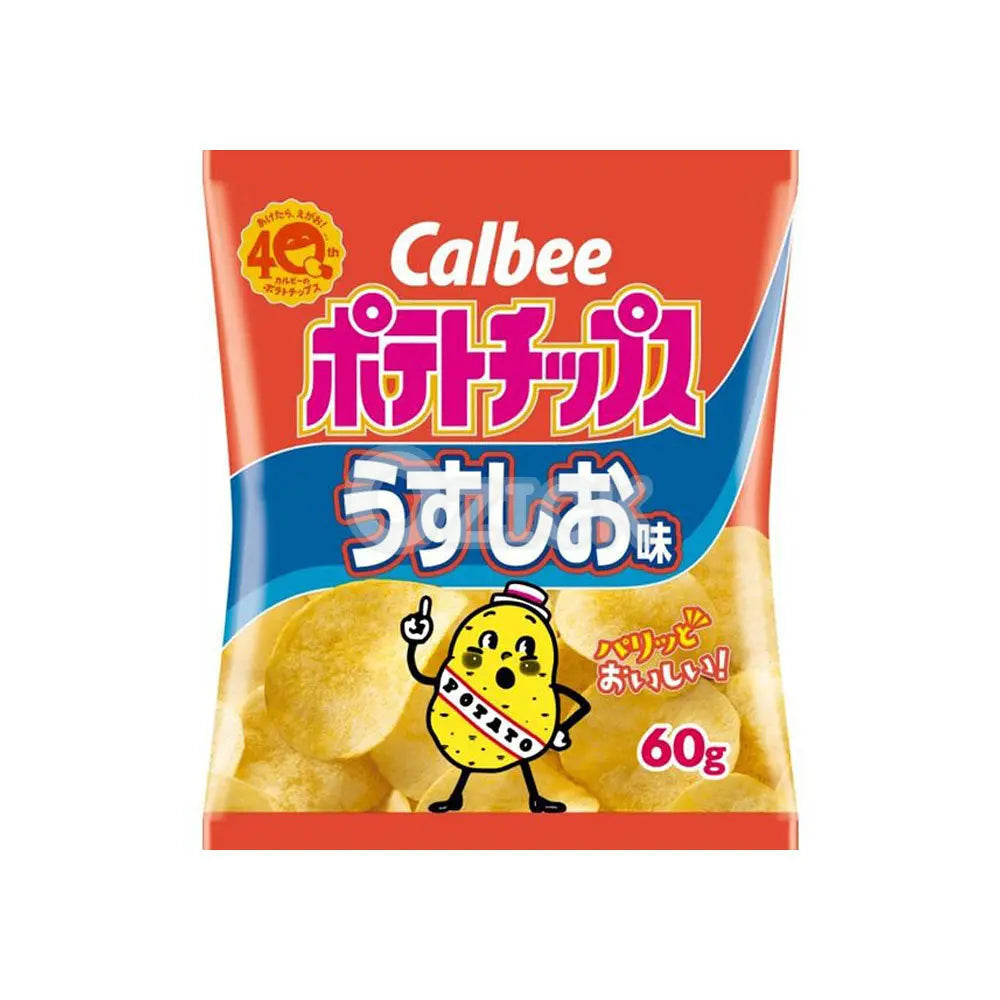 [CALBEE] 가루비 포테이토칩 연한 소금맛 60g - 모코몬 일본직구