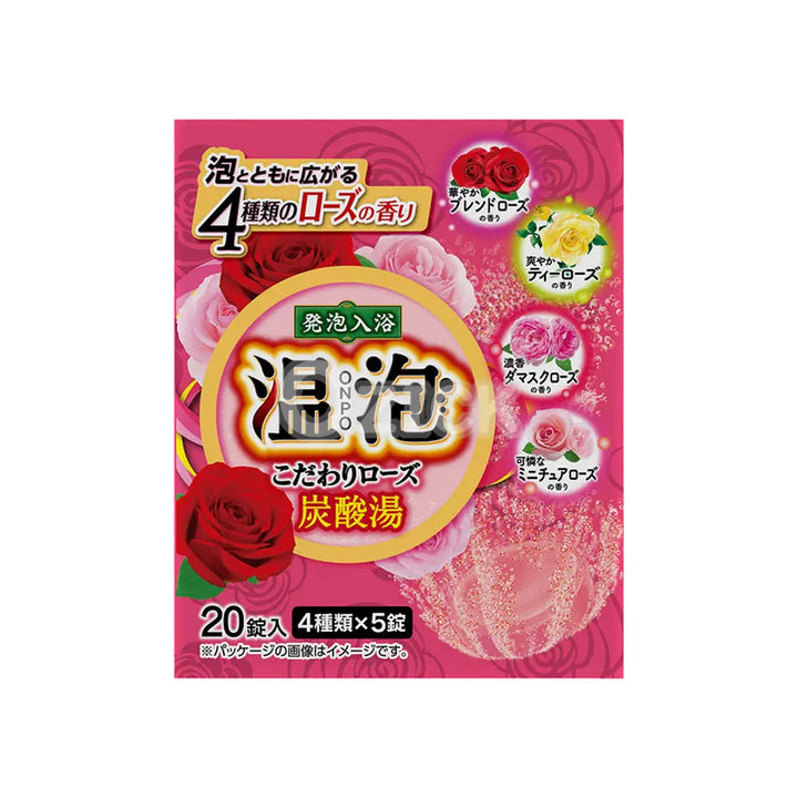 [EARTH CHEMICAL] 온포 ONPO 고집있는 로즈 탄산탕 20정입 - 모코몬 일본직구