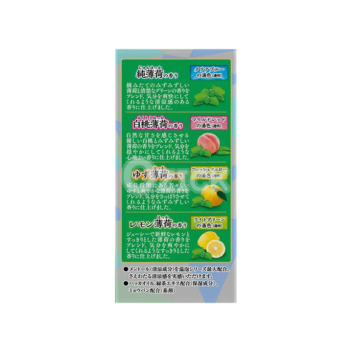 [EARTH CHEMICAL] 온포 ONPO 산뜻한 탄산탕 고집있는 박하 12정입 - 모코몬 일본직구