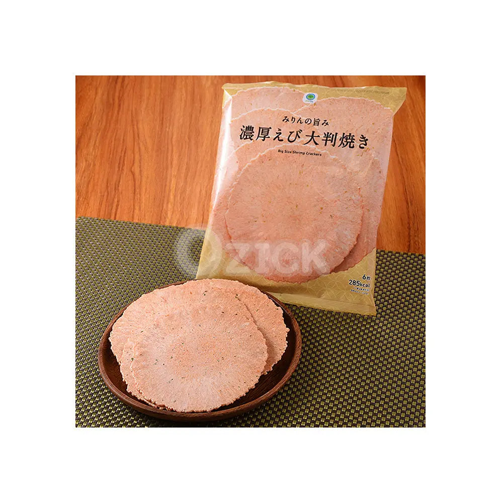 [FAMILY MART] 미림의 감칠맛 진한 새우 대형 구이 센베이 - 모코몬 일본직구