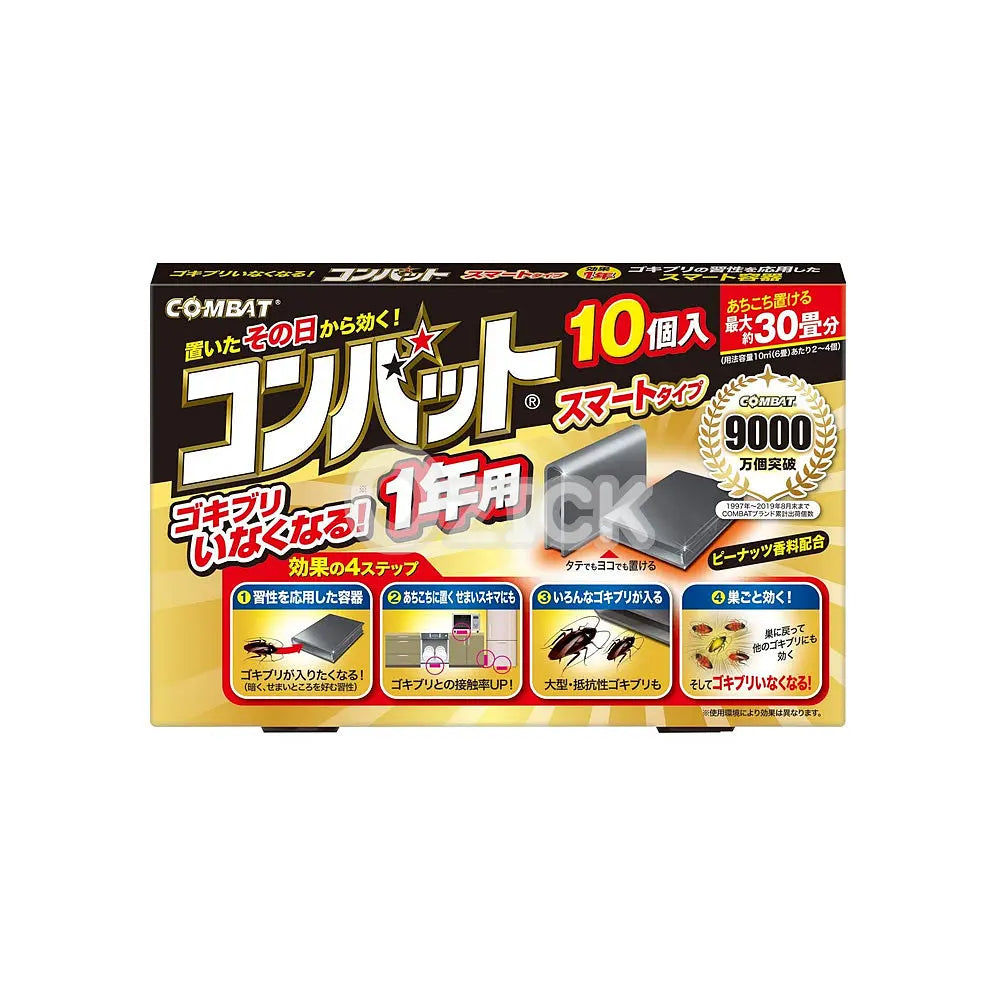 [KINCHO] 바퀴벌레 퇴치 컴뱃 스마트 타입 1년용 10개입 - 모코몬 일본직구