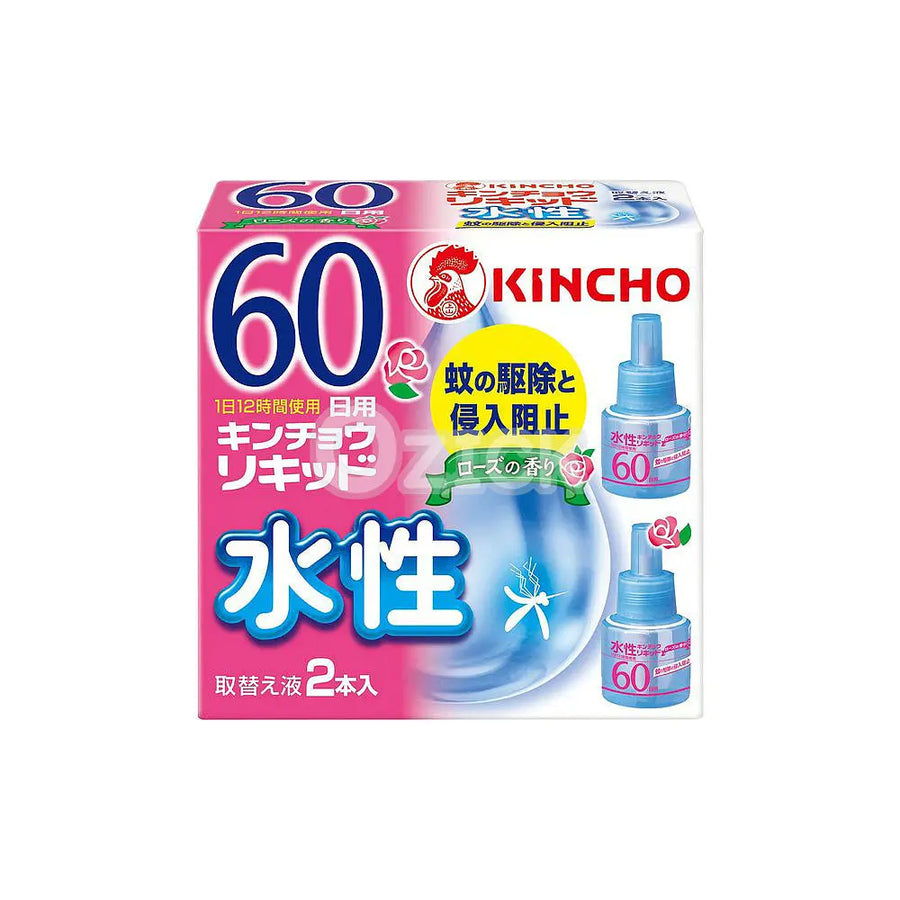 [KINCHO] 스위치온 수성 액체 모기퇴치 로즈향 리퀴드 교체액 2개입 - 모코몬 일본직구