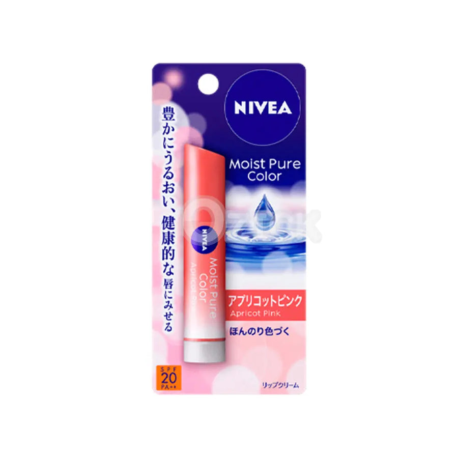 [NIVEA] 니베아 모이스트 퓨어 컬러 립 살구 핑크 - 모코몬 일본직구