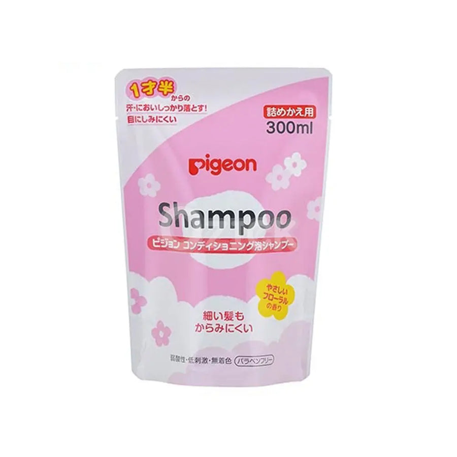 [PIGEON] 1세 반부터의 컨디셔닝 거품 샴푸 부드러운 플로럴 향기 리필용 300ml - 모코몬 일본직구