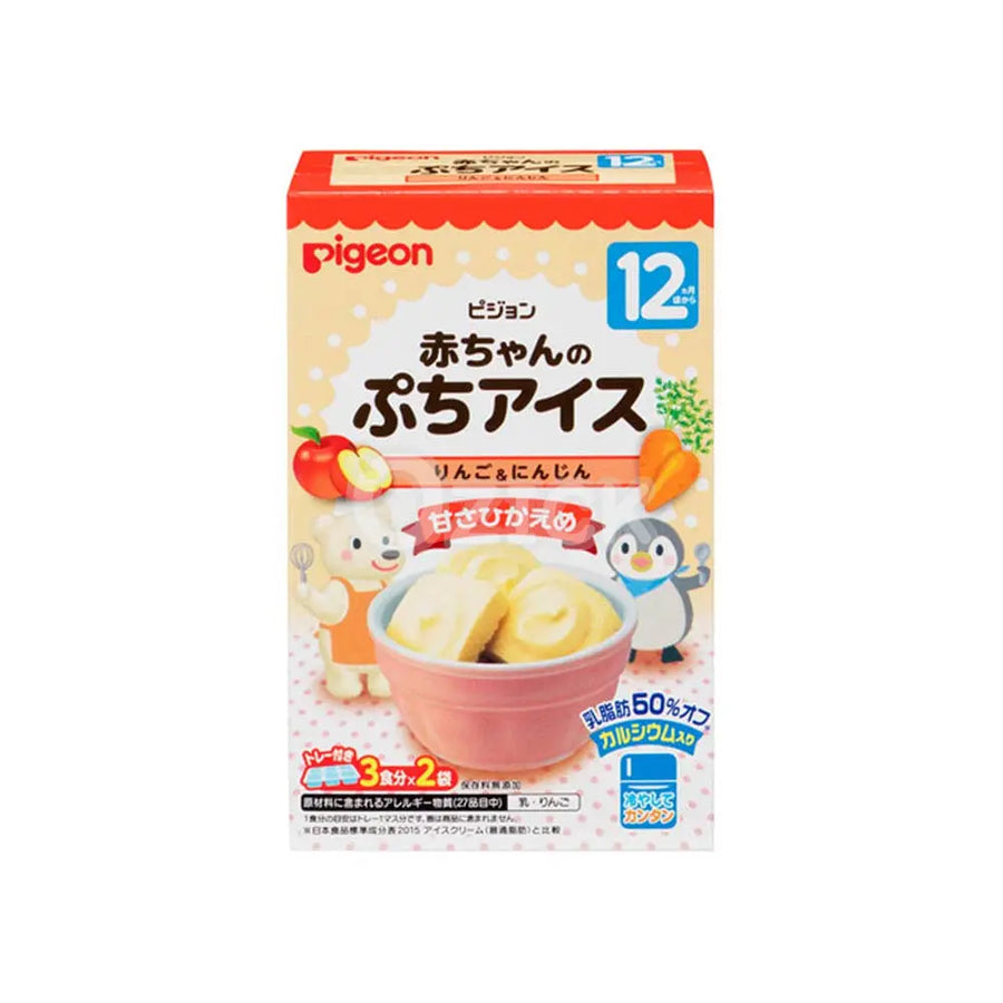 [PIGEON] 아기용 미니 아이스크림 사과&당근 - 모코몬 일본직구