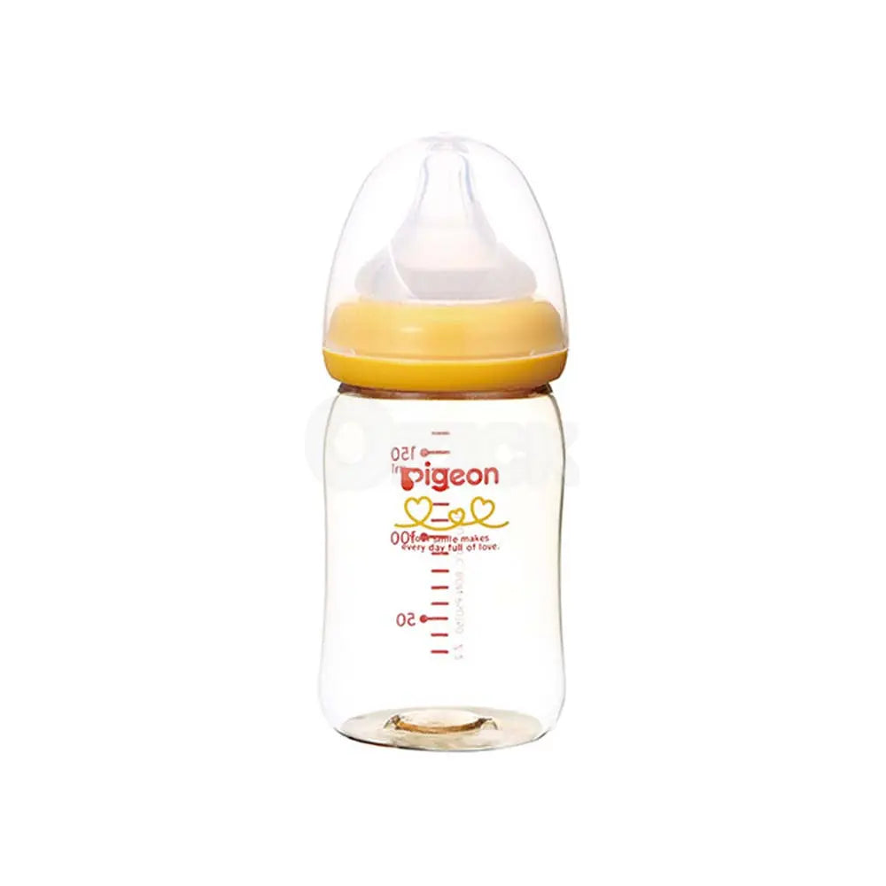 [PIGEON] 모유 실감 젖병 (플라스틱제) 오렌지 옐로우 160ml - 모코몬 일본직구