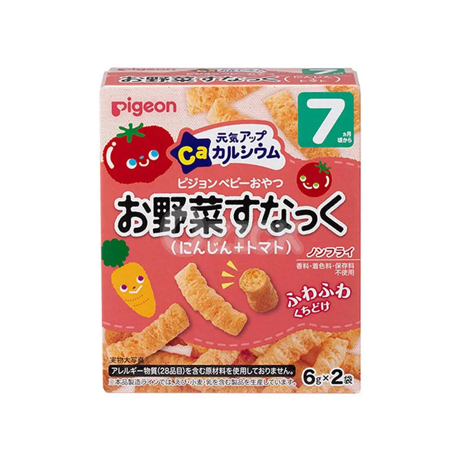 [PIGEON] 건강 업 칼슘 야채 스낵 당근+토마토 - 모코몬 일본직구