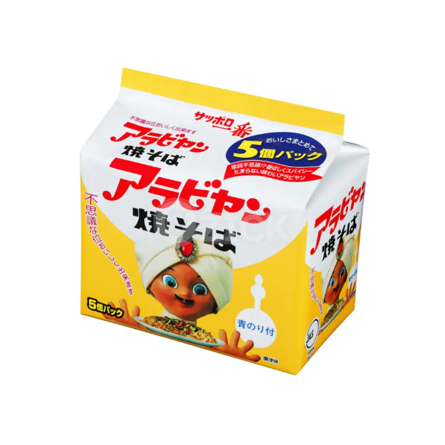 [SANYO FOODS] 아라비얀 야끼소바 5개팩 - 모코몬 일본직구