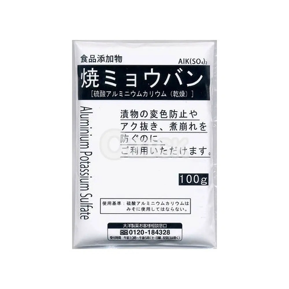 [TAIYO-PHARM] 구운명반 (황산 알루미늄 칼륨)100g - 모코몬 일본직구