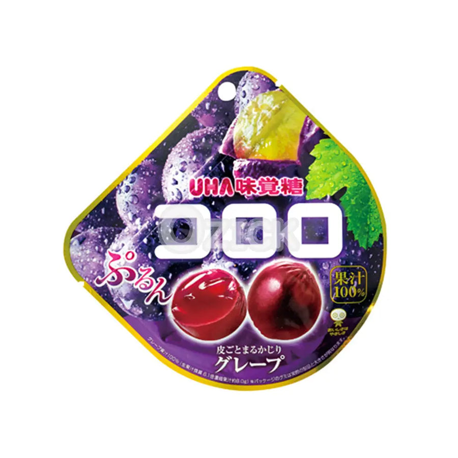 [UHA MIKAKUTO] 코로로 과일 젤리 포도맛 48g - 모코몬 일본직구