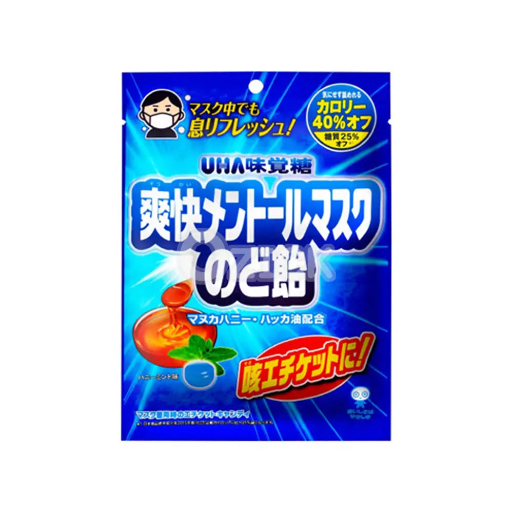 [UHA MIKAKUTO] 상쾌한 멘톨 마스크 사탕 82g - 모코몬 일본직구