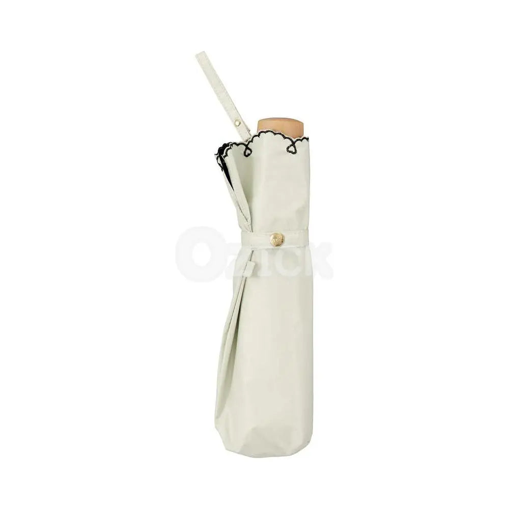 [WPC] 양산 접이식 우산 차광 경량 하트 스캘럽 mini 화이트 - 모코몬 일본직구