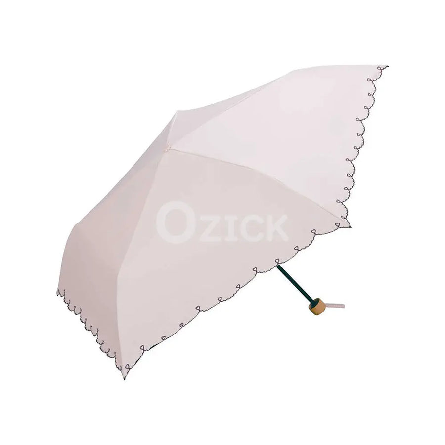 [WPC] 양산 접이식 우산 차광 경량 하트 스캘럽 mini 핑크 - 모코몬 일본직구