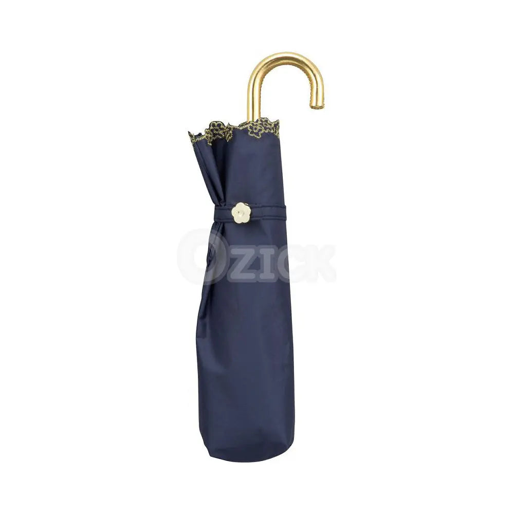 [WPC] 양산 접이식 우산 차광 플로럴 스캘럽 mini 네이비 - 모코몬 일본직구